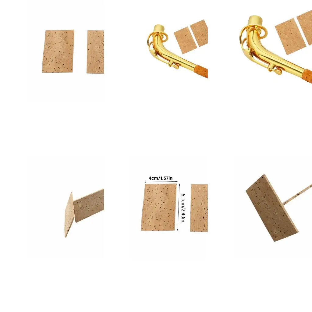 Q39E 2Pcs Saxophone Cork Chips Tenors Saxophone Cork Replacement Saxophone Cork Pad