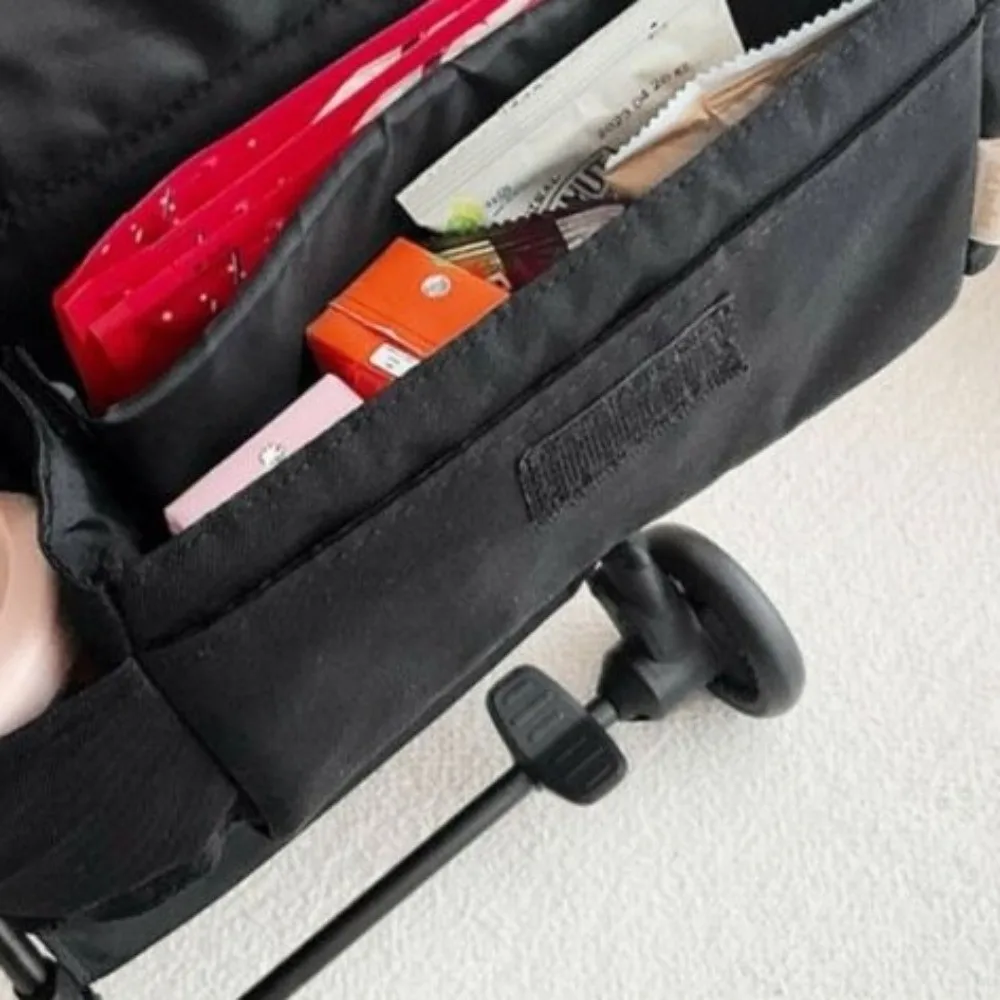 

Cartoon Stroller Organizer Bag Bear Multi Pocket Stroller Hanging Bag Large Capacity Diaper Bottle Baby Stroller Bag Travel