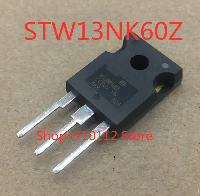 Free Shipping  10PCS/LOT NEW Original STW13NK60Z TW13NK60Z 600V 13A TO247 IC