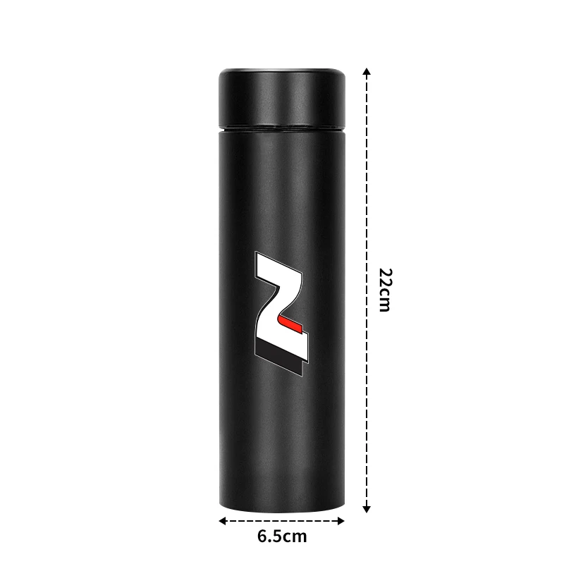 زجاجة ترمس ذكية للسيارة مع كوب قهوة لعرض درجة الحرارة لسيارة Hyundai N Line Nline tucson kona sonata veloster i30 i20 #6