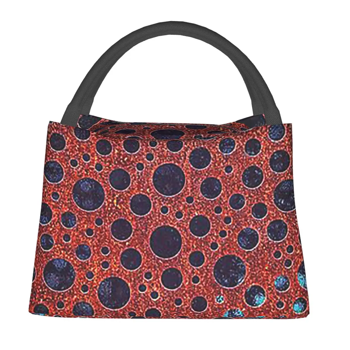 Japanese Artist Yayoi Kusama Lunch Bags Insulated Bento Box Lunch Tote Picnic Bags Cooler Thermal Bag for Woman Children School