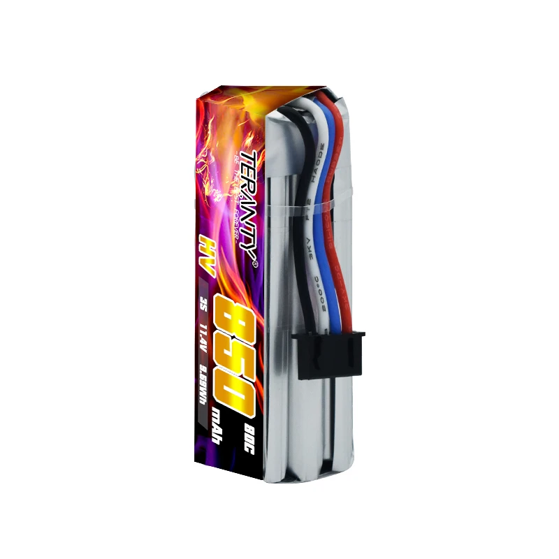 TERANTY 3S 11.4V 850mAh 80C/160C HV Lipo Battery For iFlight CineBee BetaPFV Beta 85X Brushless Drone Parts With XT30 Plug