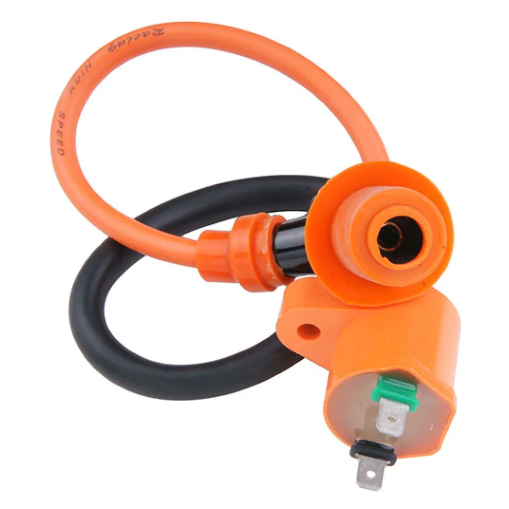 For GY6 Racing Ignition Coil + Spark Plug Cap MIHPIGN-GY6B High Performance Kit Fits 50cc-150cc Engines Direct Replacement