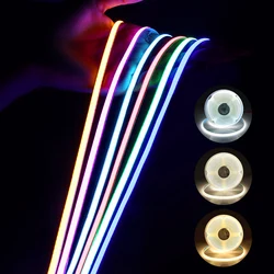 Super Bright COB LED Strip Lights 5MM PCB Width Ultra Thin COB Tape RA90 For Kitchen Cabinet Room Decoration Pink Blue Yellow