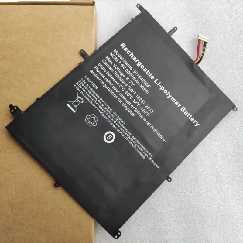 Nova bateria de substituição para laptop 30154200 P 7.6V 38Wh 5000mAh para Echips Envj 14 polegadas Tablet PC