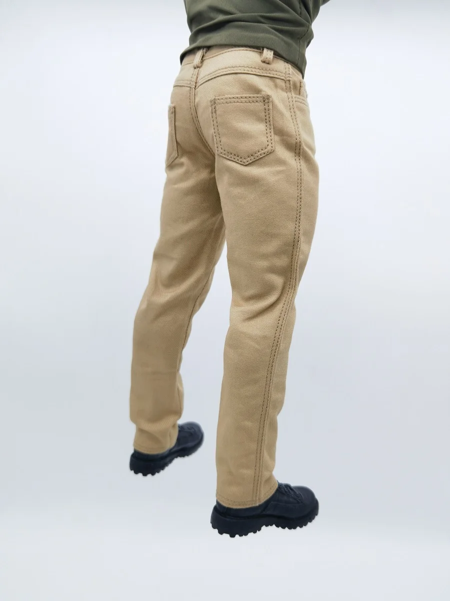 1/6 Scale male dolls clothes yellow khaki Casual pants fit AT027 M34 M35 strong male body model