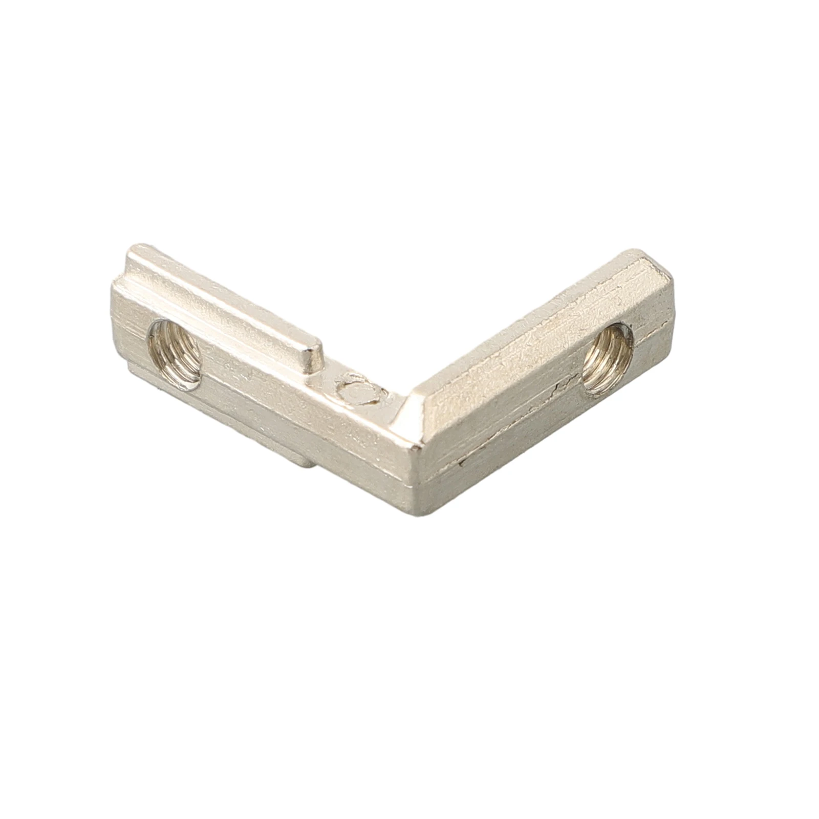 Practical T Joint Brackets Slot Corner Rack 20pcs 25x25x9mm Nickel Plating For European Standard Aluminum Profiles