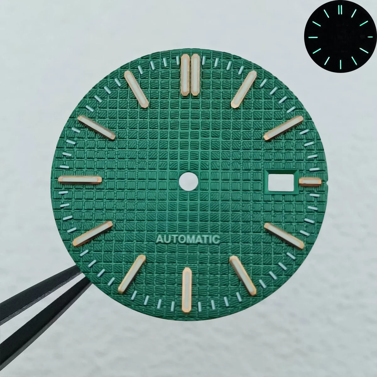 NH35 dial 31.8mm diameter dial Green luminous Suitable for NH35/NH36 movement