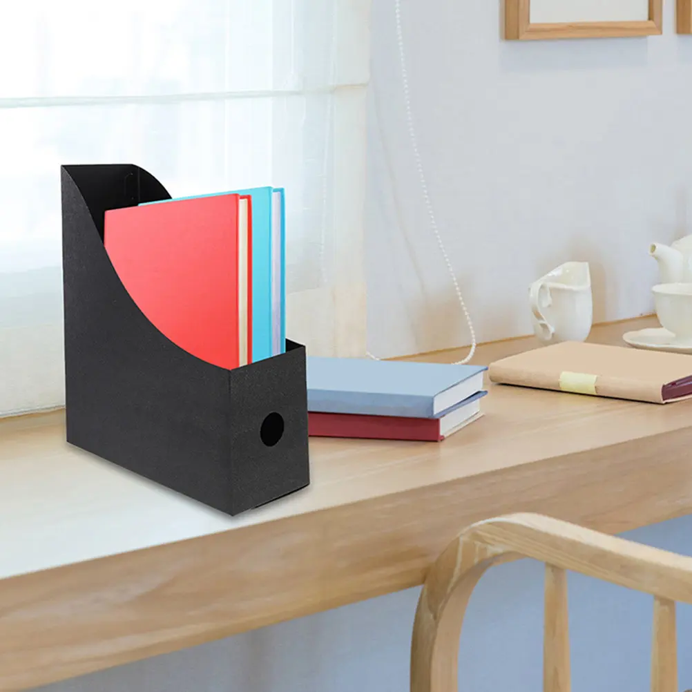 2Pcs Simple File Holder Desktop Document Rack Fine Workmanship Book Shelf Combination for Office Library Classroom Study Desk