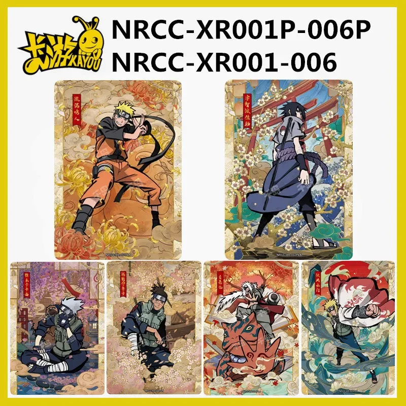 

KAYOU Naruto Latest Ninja Era Special Pack XR001P-006P QR001-010 Uzumaki Naruto Sasuke Hatake Kakashi Anime Collection Card