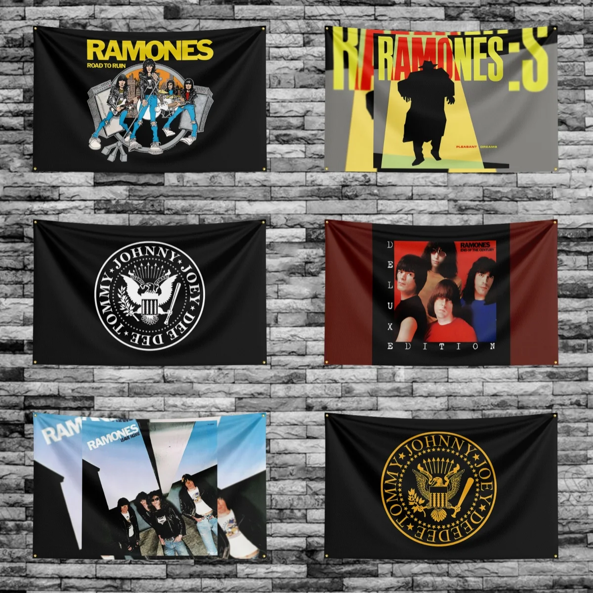 Bandera de r-ra-monesS de 3x5 pies, pancarta de impresión Digital de poliéster para arte de pared de garaje, decoración de puerta exterior con ojales de latón