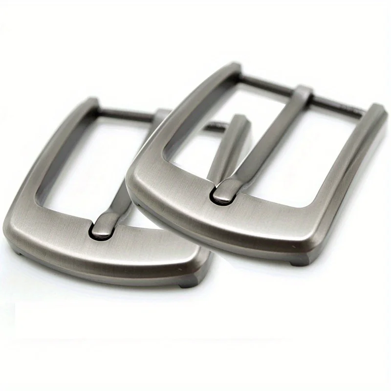 

2pcs 40mm Zinc Alloy Men's Casual Belt Buckle End Bar Heel Bar Buckle Single Pin Half Buckle for Leather Craft Jeans Webbing hebilla cinturón belt buckle