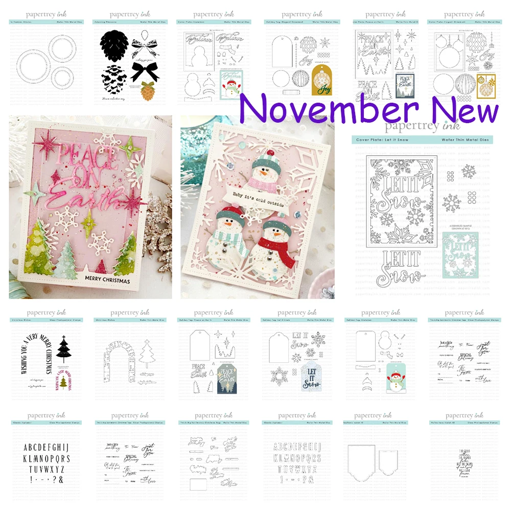 

Snowman and Snowflake Die Metal Cutting Dies and Stamps for DIY Creative Cuts Scrapbooking Album Craft Paper Card Christmas New