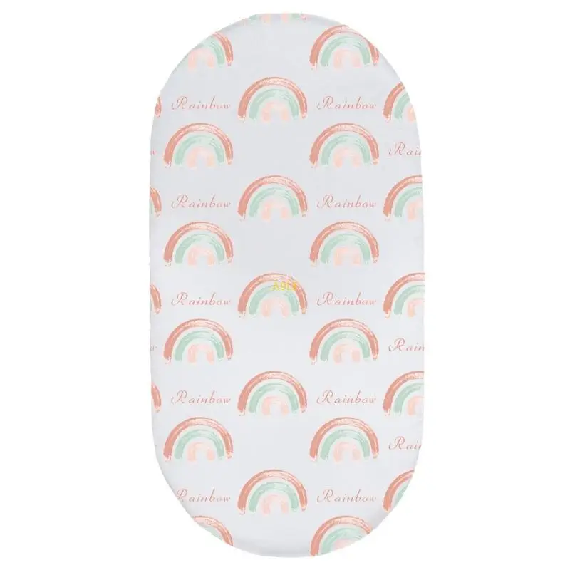 

Хлопковая установка для кроватки на матрасе с эластичной детской корзиной для корзины.