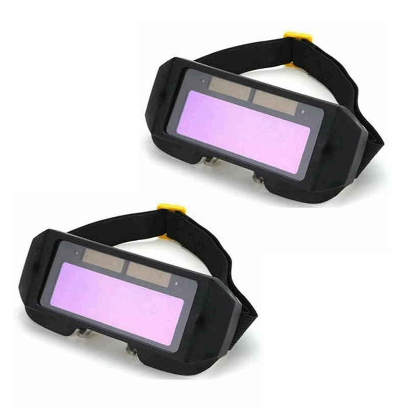 2X Auto Darkening Welding Helmet Durable Automatic Light Change Anti-Glare Eyes Shied Goggle Glasses Masks Autos Shades