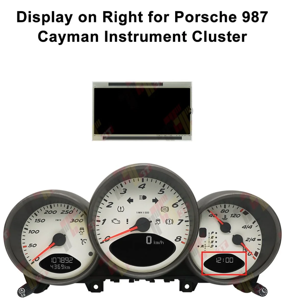 Armaturenbrett-LCD-Display für Porsche 911 997 Carrera/GT2/GT3/Turbo/Targa, 987 Cayman, Boxster Tachometer Instrumentencluster – Detail 8