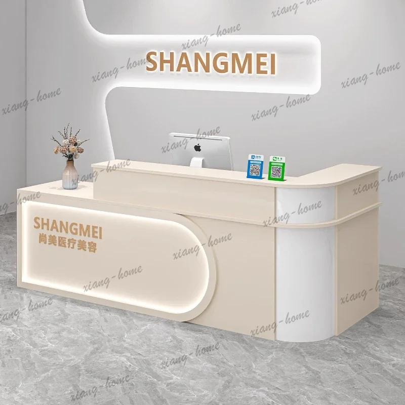 LSAdvanced Luxury Reception Desks Beauty Salon Cashier Clinic Shop Reception Desks Hairdressing Front Desk Furniture La Mesa JTR