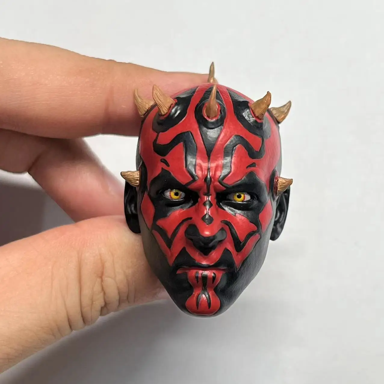 1/6 Skala Darth Maul Sith Lord Kopf Carving Modell Fit 12-zoll TBLeague Phicen Körper Action-figuren Spielzeug für hobby Sammeln