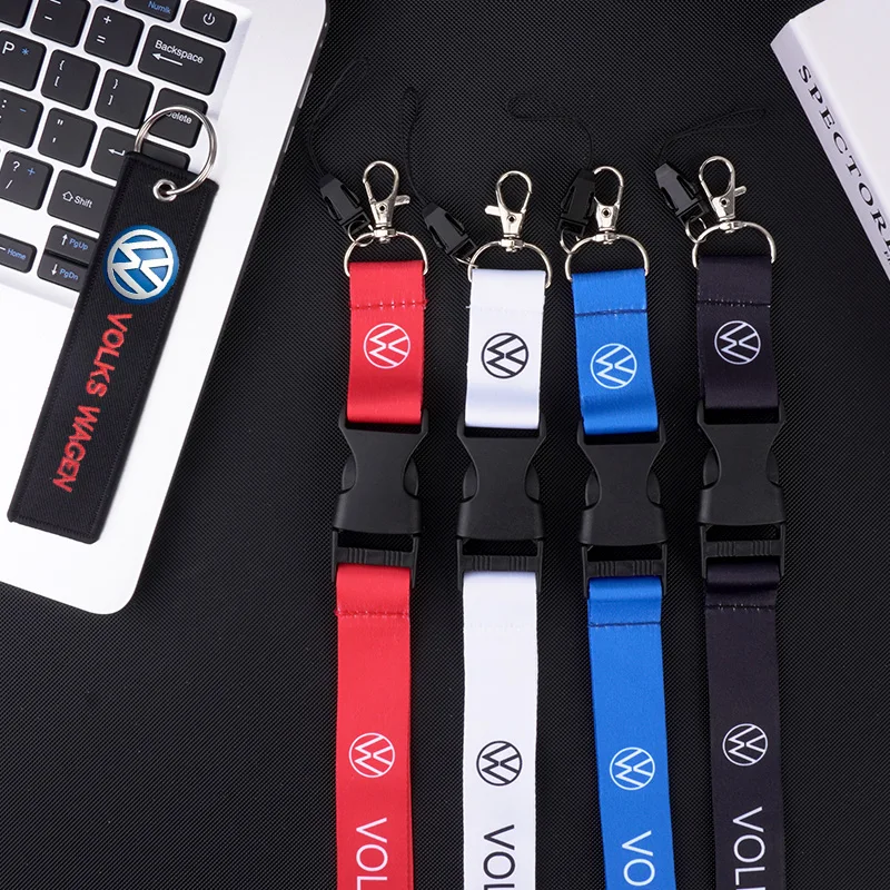 Car Lanyard Pass Work ID Mobile Neck Strap Keychain For VW Volkswagen Passat B5 B6 B7 B8 Polo Tiguan Golf Santana Touran GTI MK2 - view 4