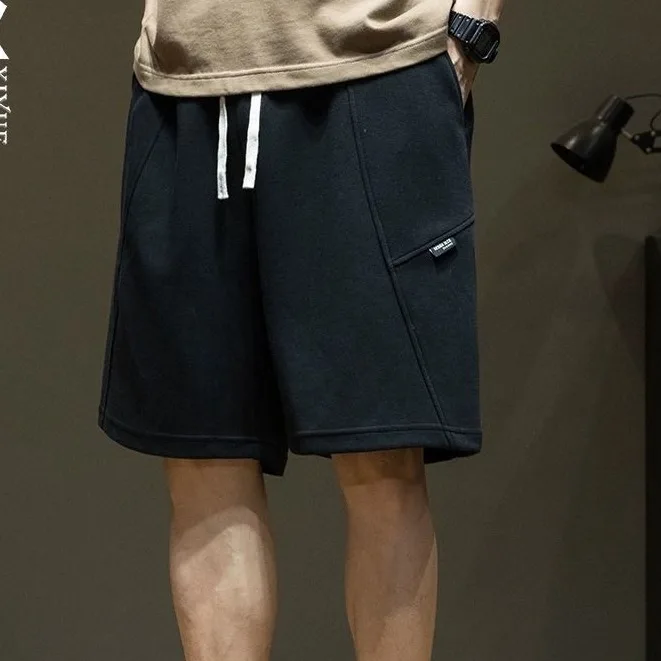 

Повседневная мужская одежда свободного кроя в американском стиле Bla Five-Quarter orts, лето 2022, новая модная молодежная одежда с прямыми штанинами Vitali