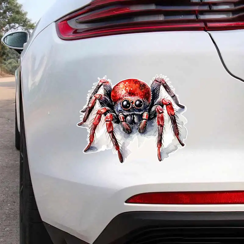 

Red Spider Car Sticker Insect Waterproof Decal on Bumper Rear Window Laptop Self-adhesive Decal For Car Accessories SH1163