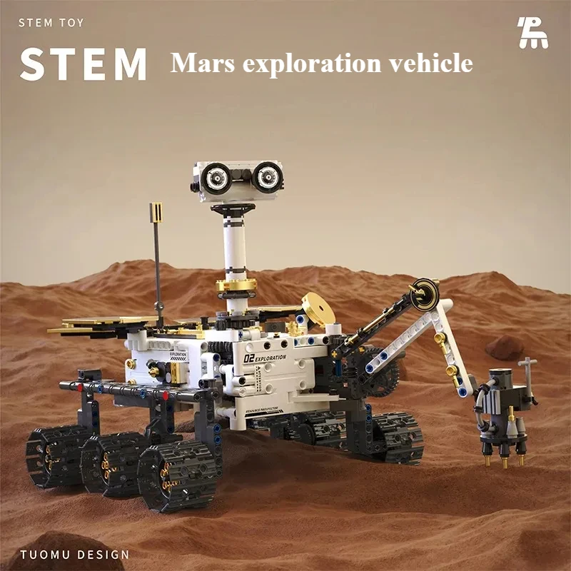 1007pcs MOC Technical Mars Exploration Rover Building Blocks Assembling Bricks Model Toys for Childrens Christmas Gift Sets