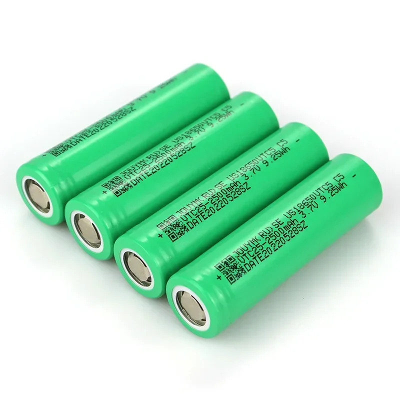 Hot Promotions 2500mAh 18650 VTC25 Battery 3.7V   High Discharge 10C 30A Power Cell High-Current  Lithium Rechargeable Battery