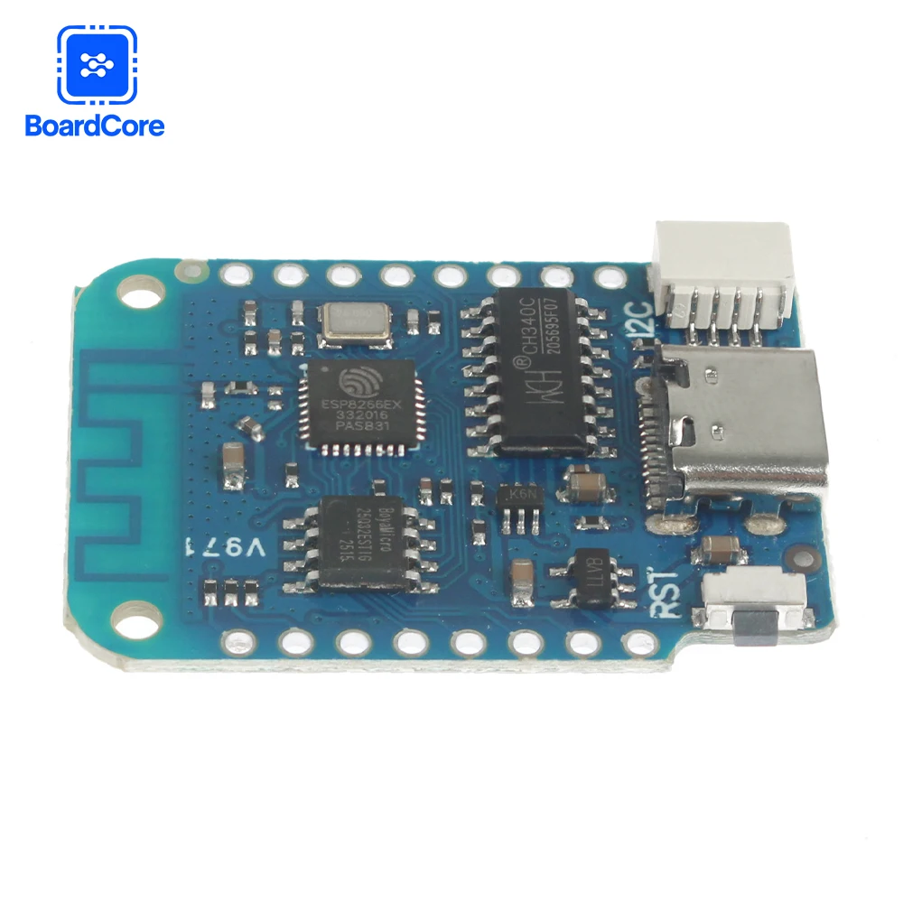 1/2 шт. WEMOS D1 Mini V4.0.0 TYPE-C USB WIFI IoT модуль макетной платы ESP8266 4 МБ MicroPython Nodemcu для Arduino