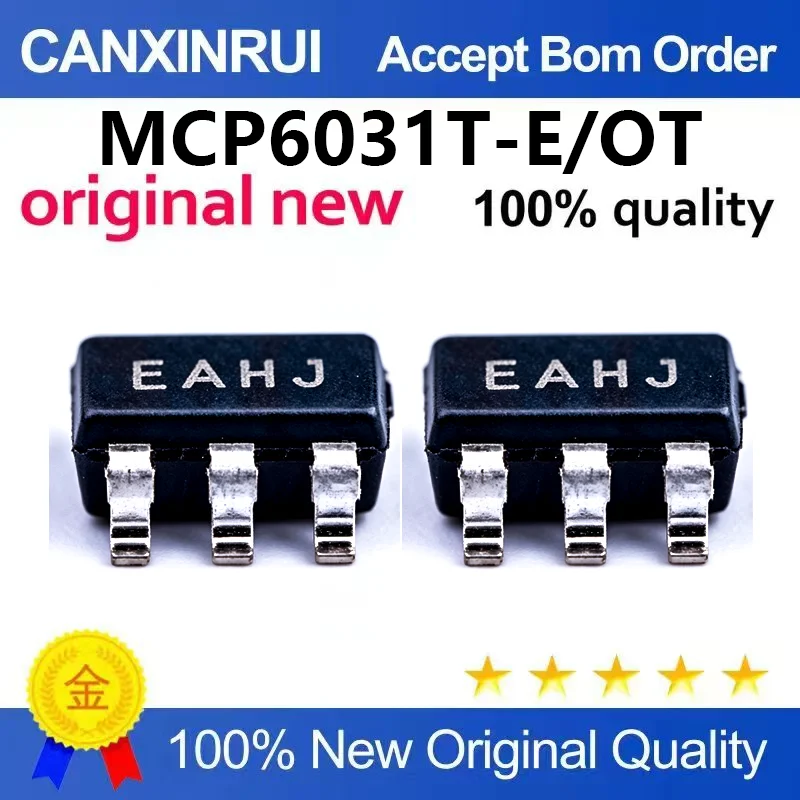 （5pcs-100pcs）Original genuine MCP6031T-E/OT SOT-23-5 single channel operational amplifier chip