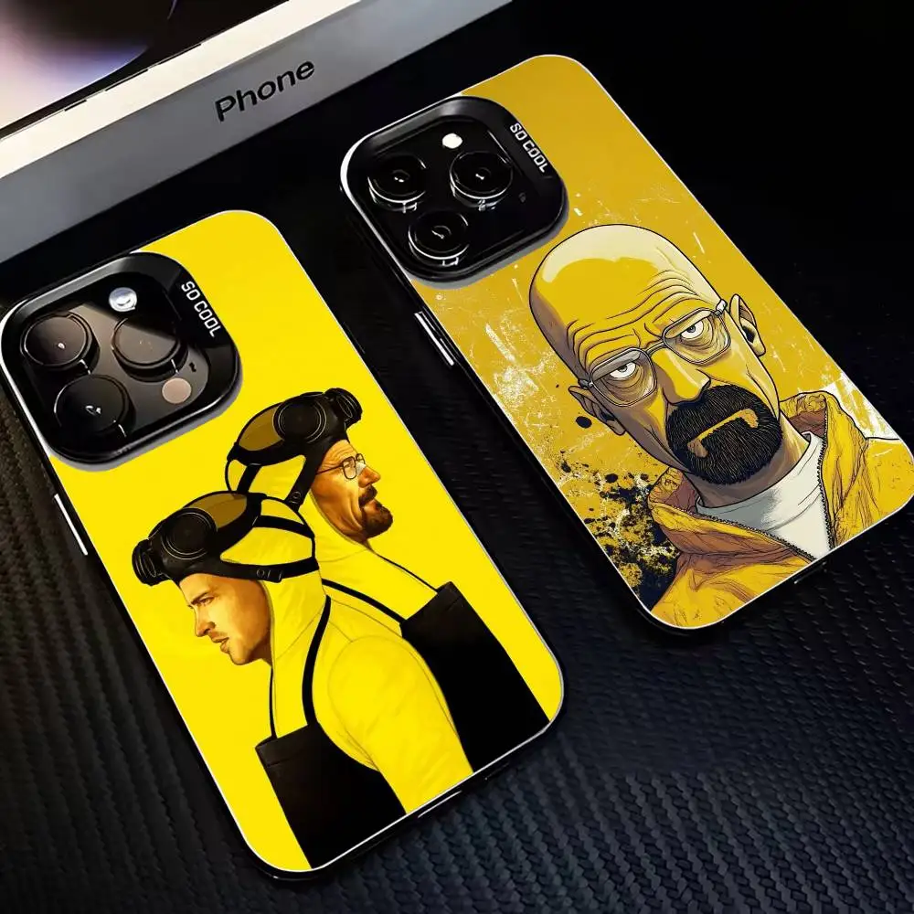 

B-Breaking B-Bad W-WalterWhite1 Phone Case For iPhone17,16,15,14,13,12,11 Plus,Pro Max Black Matte Shockproof Cover