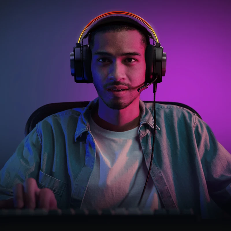 HAVIT H2016d RGB Tai Nghe Chơi Game Có Mic Có Dây 3.5Mm Tai Nghe Game Thủ Overear Âm Thanh Vòm Cho Máy Tính PS4 PS5 Xbox công Tắc Laptop