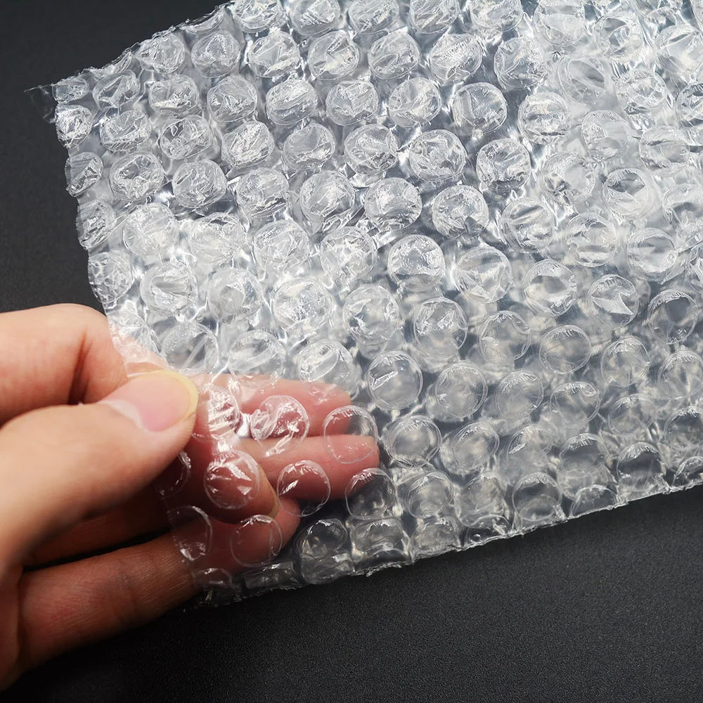 50Pcs Plastic Protective Wrap Envelope White Bubble Foam Packing Bags PE Clear Bubble Bag Shockproof Bag Double Film Cushioning