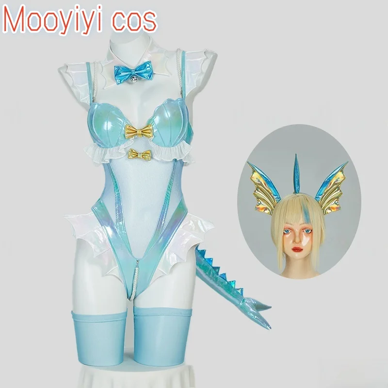 

Hot New Vaporeon Cosplay Costume Halloween Christmas Role Playing Party Comic Exhibition Costume S-XL Summer home jumpsuit