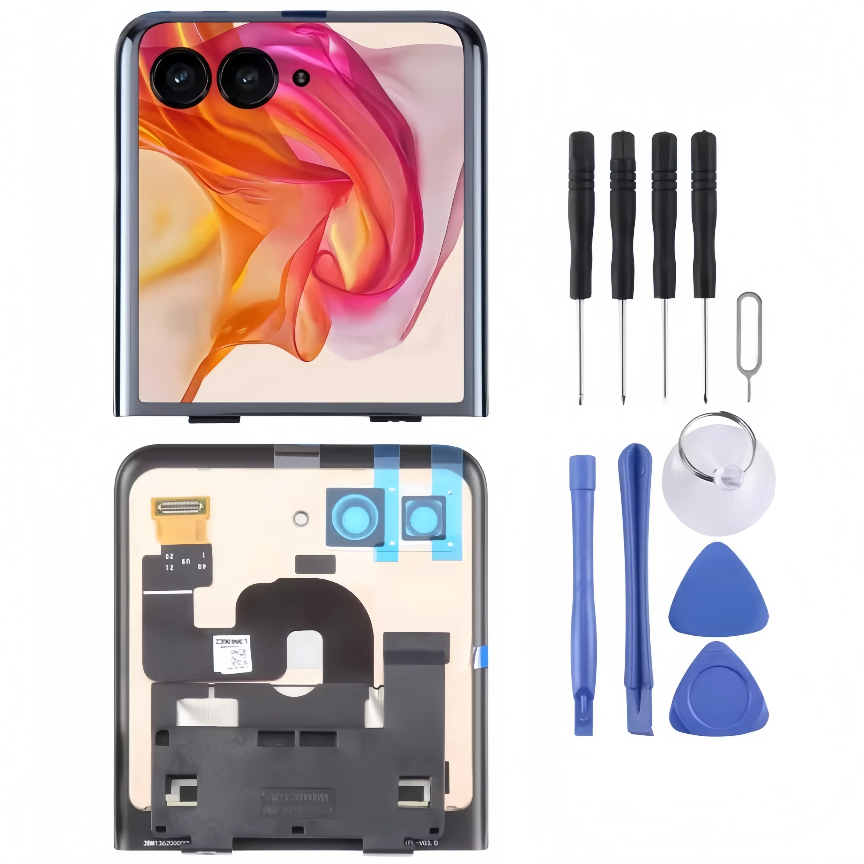 مجموعة شاشة OLED الأصلية لهاتف Motorola Razr 50/Razr 50 Ultra/Razr 2024/Razr plus 2024 ملحقات الهاتف المحمول بشاشة مرنة