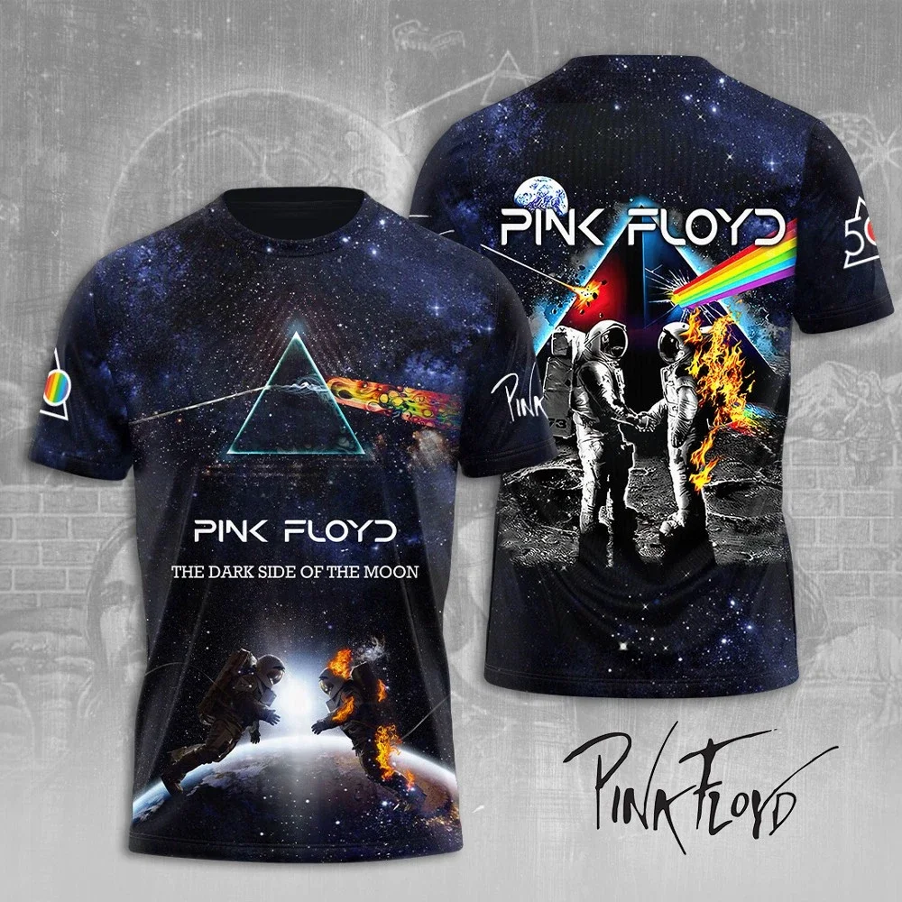 A camiseta 3D da Pink Floyd é uma camiseta 3D neutra de gênero que pode ser usada por homens e mulheres como moda de manga curta
