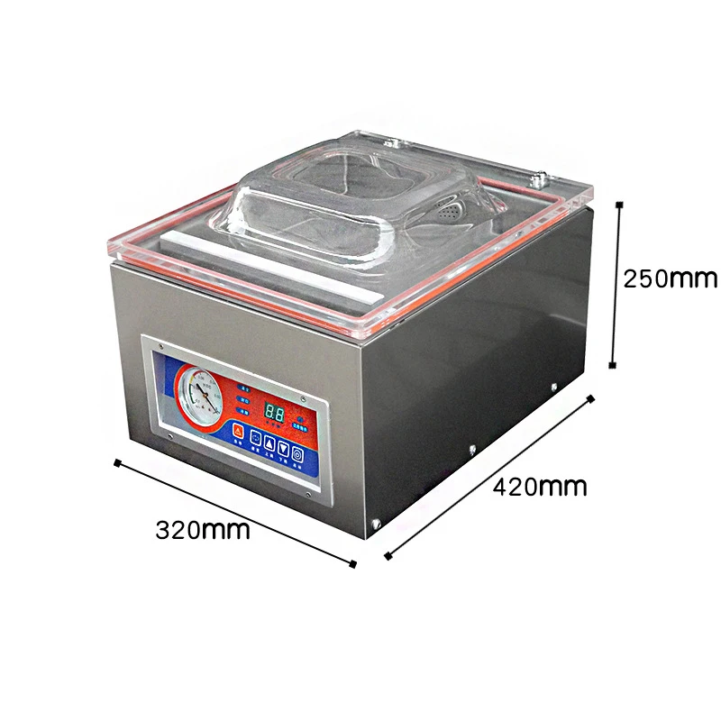Display digitale sacchetto di sigillatura sottovuoto macchina per la sigillatura degli alimenti imballaggio per l'industria alimentare DZ-260C vuoto 220V/110V