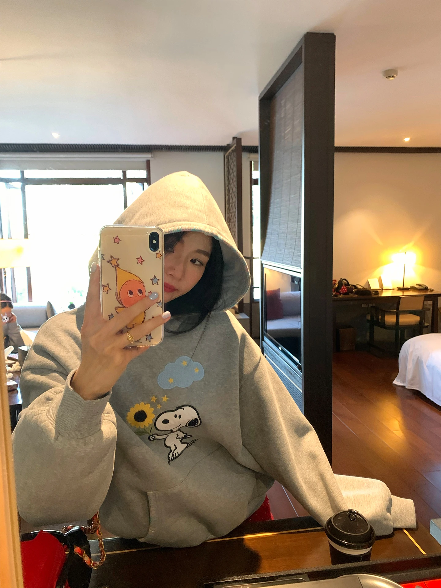 

Женская толстовка с капюшоном на флисовой подкладке, новинка 2026 года, с вышивкой, оверсайз, вязаная, повседневная, с длинными рукавами, теплая