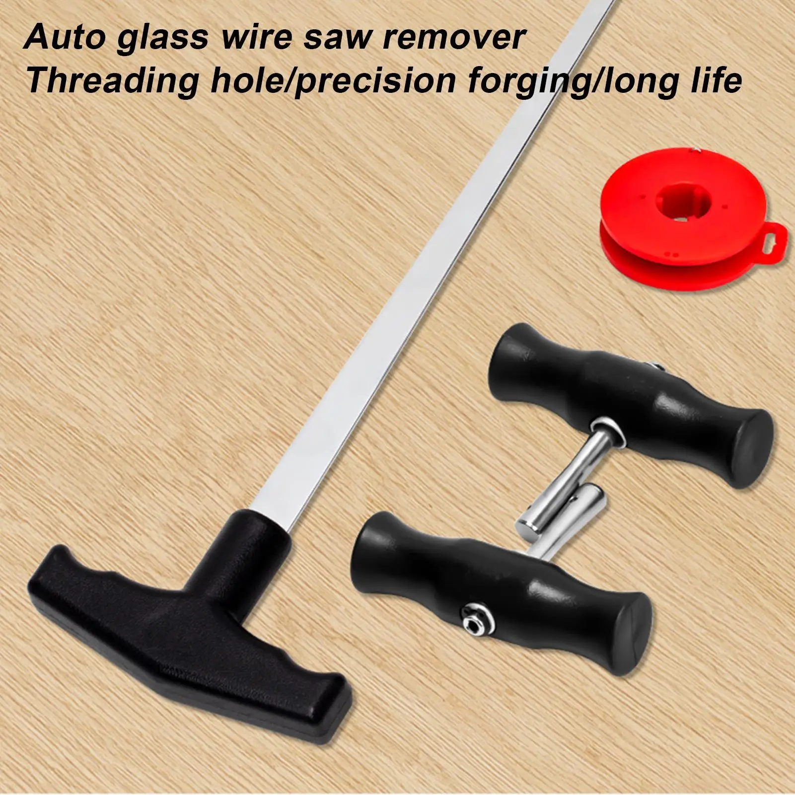 Auto Glass Removal Tools T-shaped Steel Vintage Auto Repair Tackle Auto Glass Tools For Cutting Fixing Glazing De-icing Window
