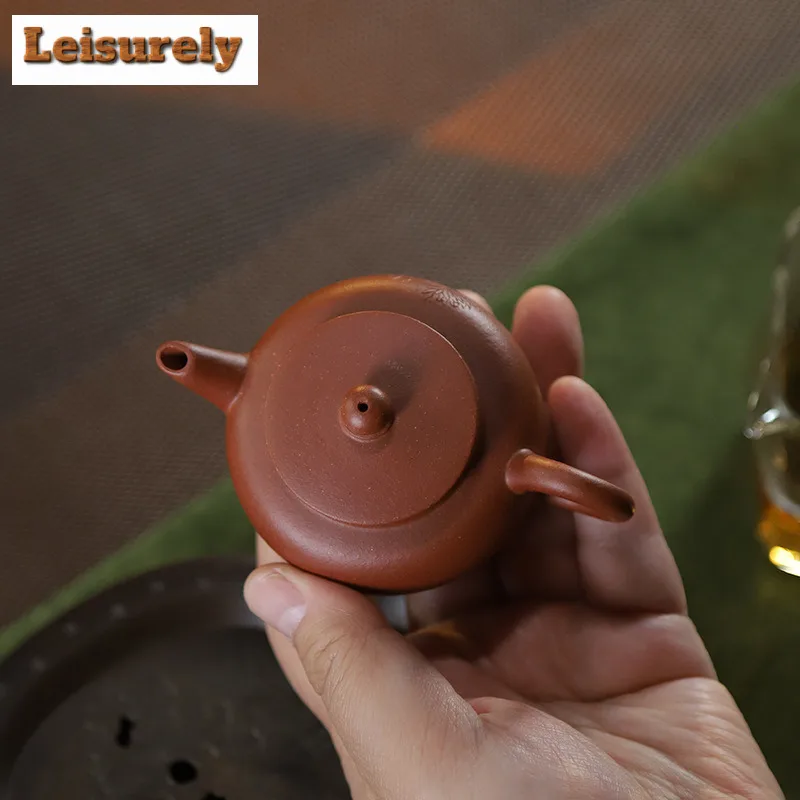 100ml Handmade Yixing Purple Clay Teapots Handmade Chrysanthemum Pot Raw Ore Downhill Mud Kettle Chinese Zisha Tea Set Drinkware