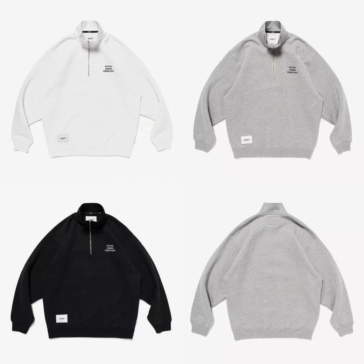 WTAPS Unisex Skull Pattern Knitted Sweater Japanese RetroStreetwear Heavyweight Loose Fit Long Sleeve Casual Couple Pullover Top