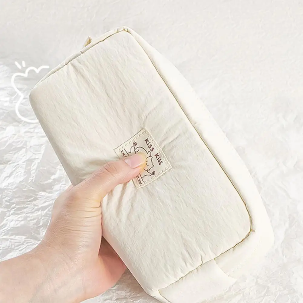 

Soft Fabric Pencil Case Niche Style Canvas Stationery Bag for Students Large Capacity Portable Pencil Pouch School Supplies