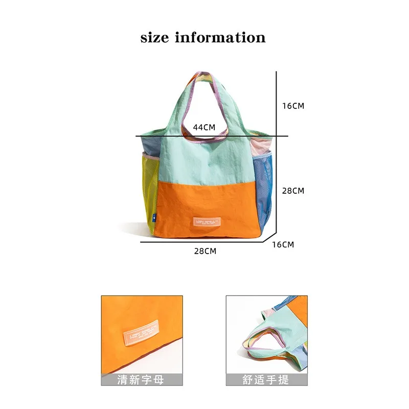 حقيبة قماش متعددة التصميم، حقيبة صغيرة محمولة خفيفة الوزن وقابلة للطي وصديقة للبيئة