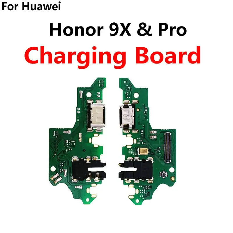 Loud Speaker Buzzer Earpiece Charging port Board Volume Flex Replacement For Huawei Honor 9X Pro Main Motherboard Flex cable