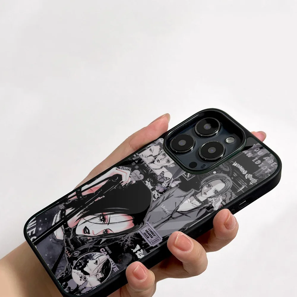 Cartoon Anime Oosaki Nana Phone Case For IPhone 11 12 13 14 15 16 Plus Pro Max Mirror Acrylic PC TPU Cover