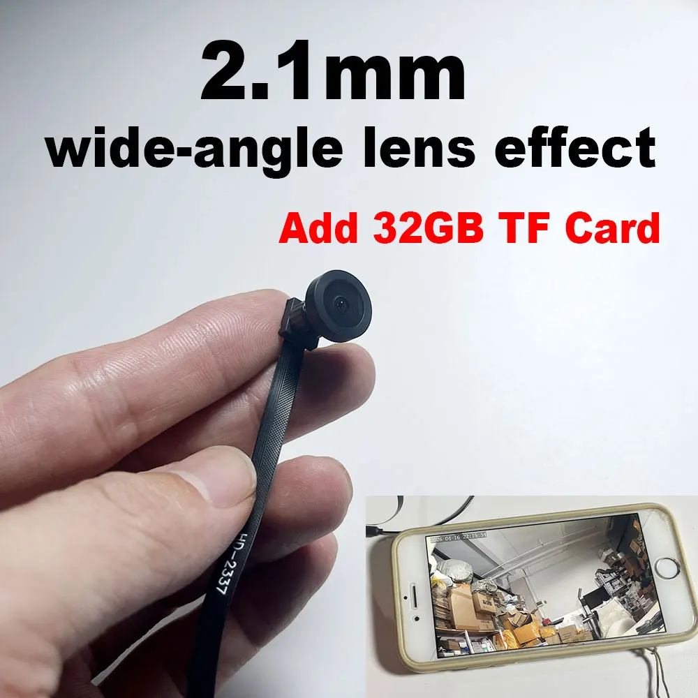Tuya Mini WLAN-PCB-Kamera mit Weitwinkel 2,1mm 3MP für Innenräume, Onvif-kompatibel, integriertes Audio, TF-Kartensteckplatz, IPC Smart Security TUYA APP Cam