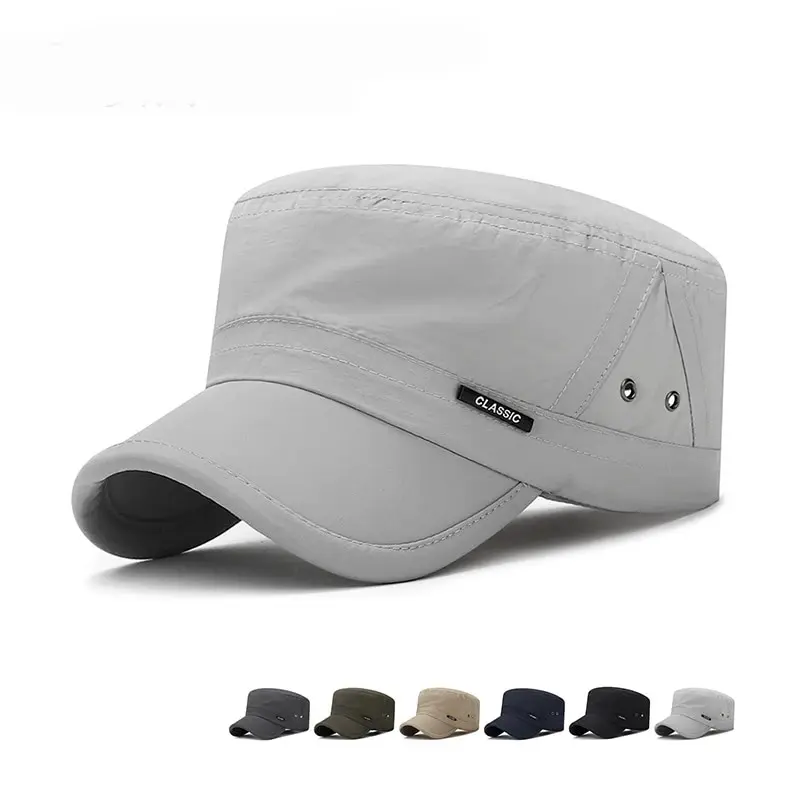 New Men's Hats For Summer, Quick-Drying, Breathable, Flat Caps, Spring And Summer, Sunshade Hats, Light And Breathable Caps