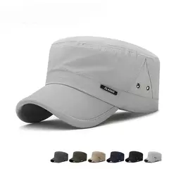 New Men's Hats For Summer, Quick-Drying, Breathable, Flat Caps, Spring And Summer, Sunshade Hats, Light And Breathable Caps