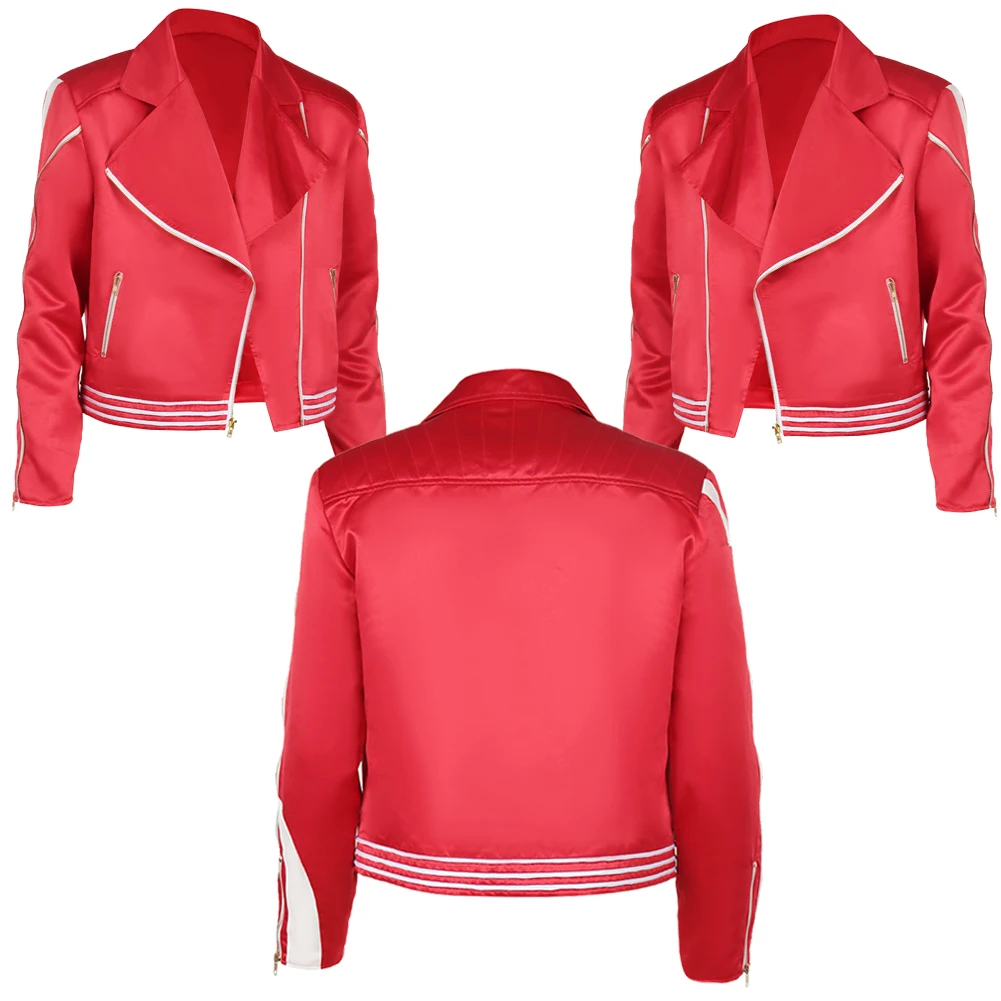 Freddie Cosplay Red Coat Fantasty Disguise Male Men Adult Rock Band Costume Fantasy Jacket Top Set Halloween Carnival Suit 