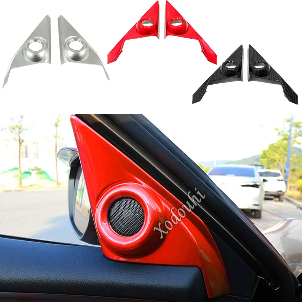 

Car A Column Audio Speak Window Windshield Side Triangle Lamp Trim Frame Hood For Honda Civic 10th 2016 2017 2018 2019 2020 2021