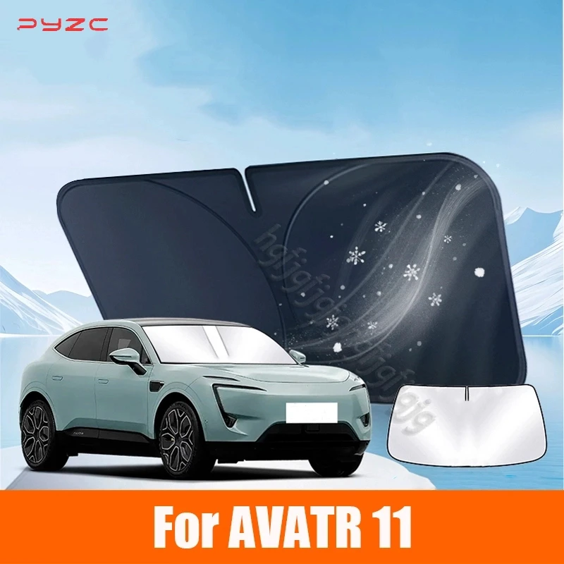 

For AVATR 11 2024 2025 2026 Car Windshield Sunshade Cover Anti UV Protection Foldable easy to store Accessories